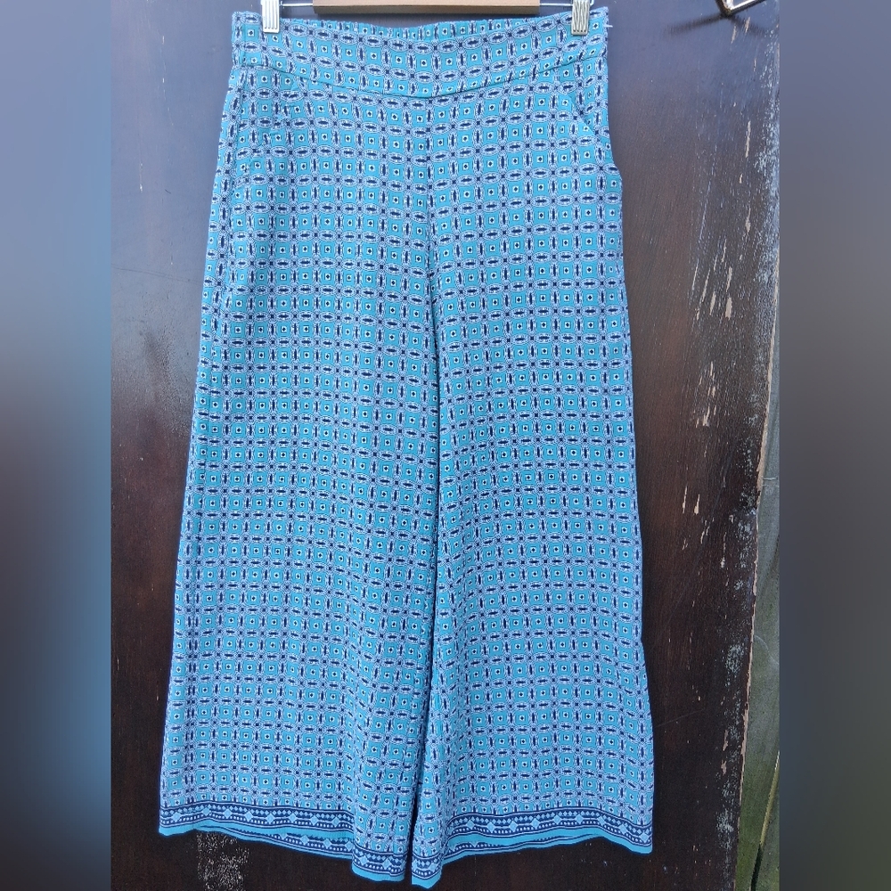 Max Studio Blue Patterned Pantsuit - image 1
